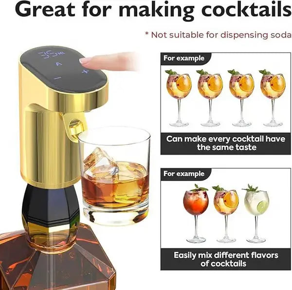 Smart Drink Dispenser – Rechargeable Wine Aerator & Automatic Liquor Decanter 🍷