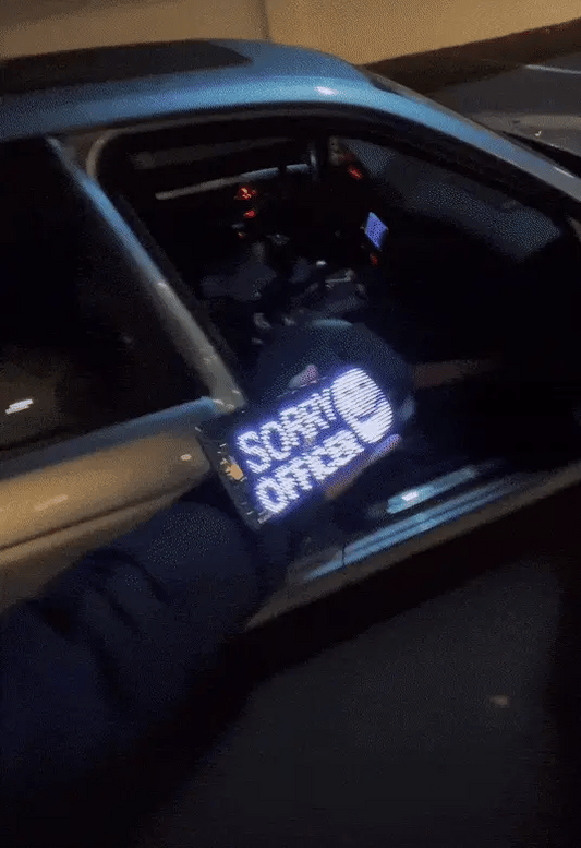 Flexible LED Matrix Panel Light – Bluetooth Programmable Car LED Display & Devil Eye Effect