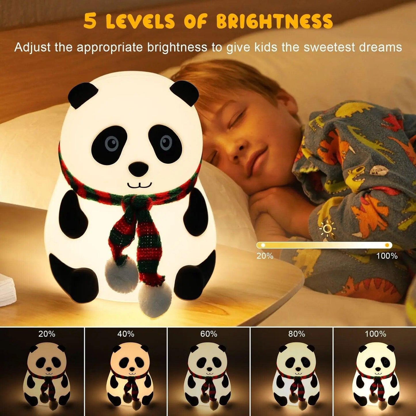 Panda Silicon Night Light - Zadon