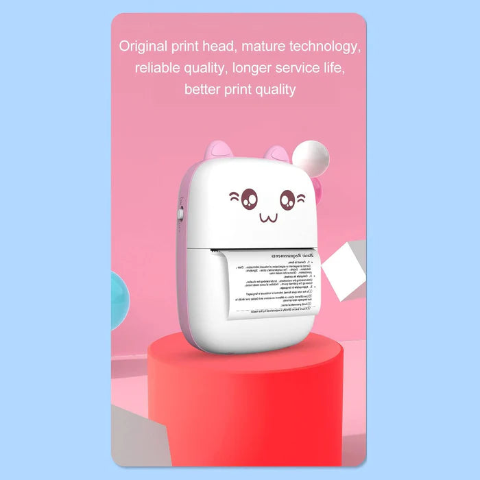 Pocket Mini Printer - Portable Wireless Inkless Hand Printer | Bluetooth Thermal Printer