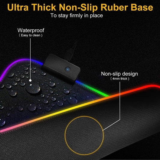 RGB Gaming Mouse Pad | LED Light-Up Mat for Gamers 🎮✨