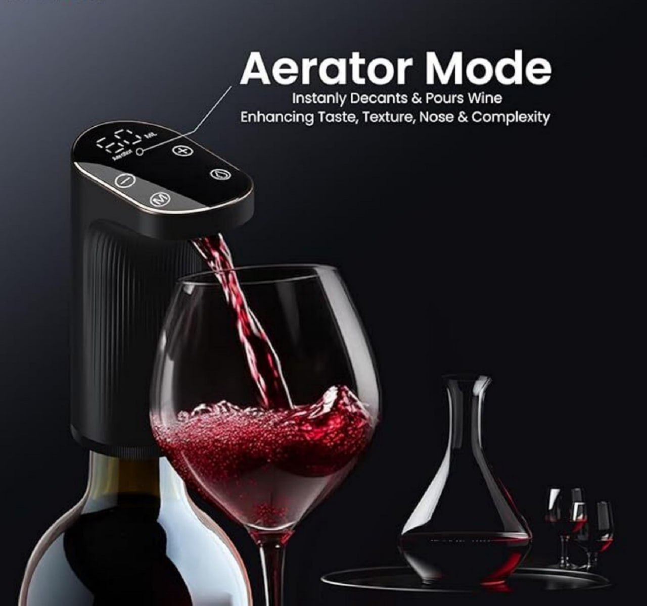 Smart Drink Dispenser – Rechargeable Wine Aerator & Automatic Liquor Decanter 🍷
