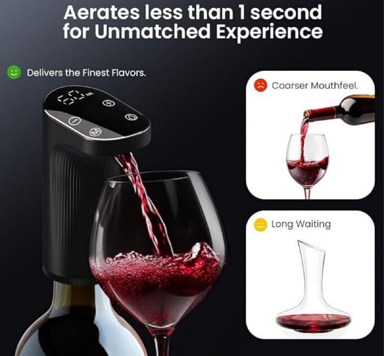 Smart Drink Dispenser – Rechargeable Wine Aerator & Automatic Liquor Decanter 🍷