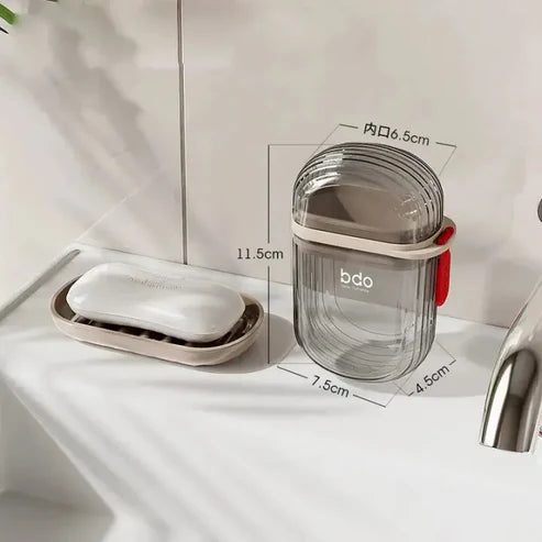 Transparent Travel Soap Box | Compact, Leak-Proof, Eco-Friendly Portable Soap Case