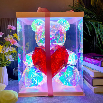 Glowing Teddy Bear Night Light 🧸 | Perfect Valentine’s Day Gift & Cozy Home Decor