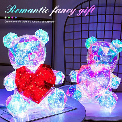 Glowing Teddy Bear Night Light 🧸 | Perfect Valentine’s Day Gift & Cozy Home Decor