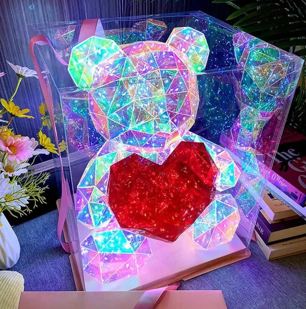 Glowing Teddy Bear Night Light 🧸 | Perfect Valentine’s Day Gift & Cozy Home Decor