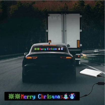 Flexible LED Matrix Panel Light – Bluetooth Programmable Car LED Display & Devil Eye Effect