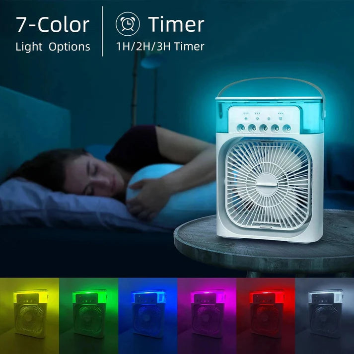 Portable AC Cooling Fan ❄️ | 5-in-1 Mini Air Conditioner & Humidifier