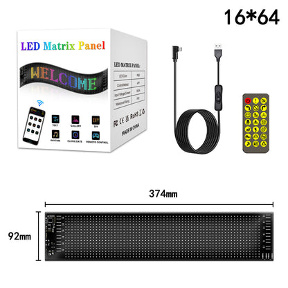 Flexible LED Matrix Panel Light – Bluetooth Programmable Car LED Display & Devil Eye Effect