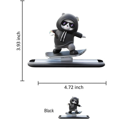Skateboarding Bear Car Decor | Fun Car Interior Decoration | Cute Dashboard Ornament