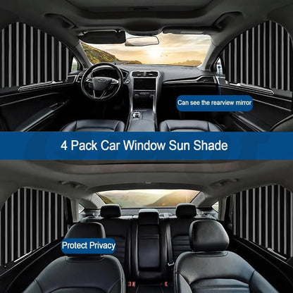 Magnetic Car Curtains for All Car Windows 🚘 UV Protection & Privacy Shades (Set of 4)