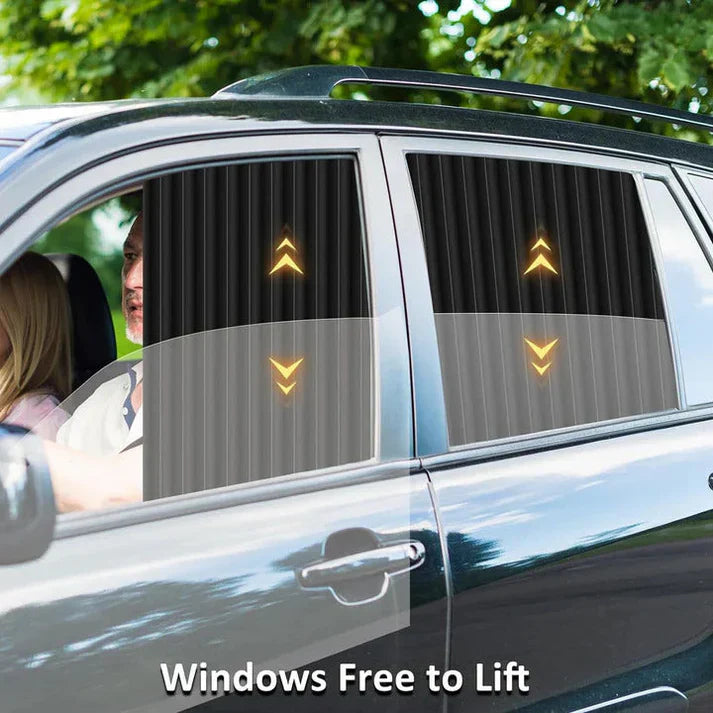 Magnetic Car Curtains for All Car Windows 🚘 UV Protection & Privacy Shades (Set of 4)