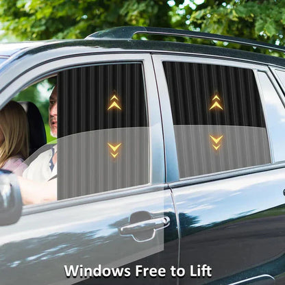 Magnetic Car Curtains for All Car Windows 🚘 UV Protection & Privacy Shades (Set of 4)
