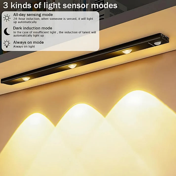 Motion Sensor Under Cabinet Light | Rechargeable Cabinet Lighting 💡