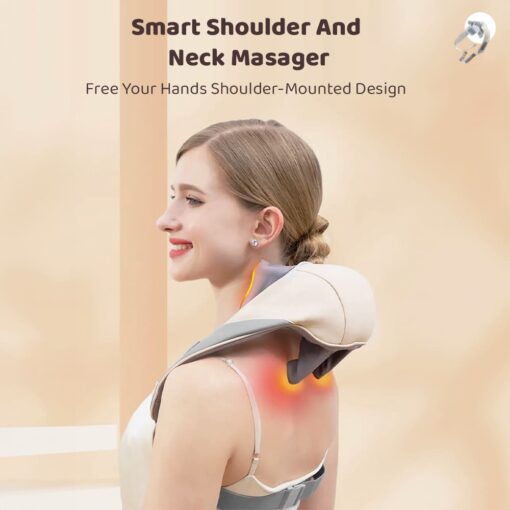 Neck and Shoulder Massager | Deep Relaxation with Heat Therapy 💆✨