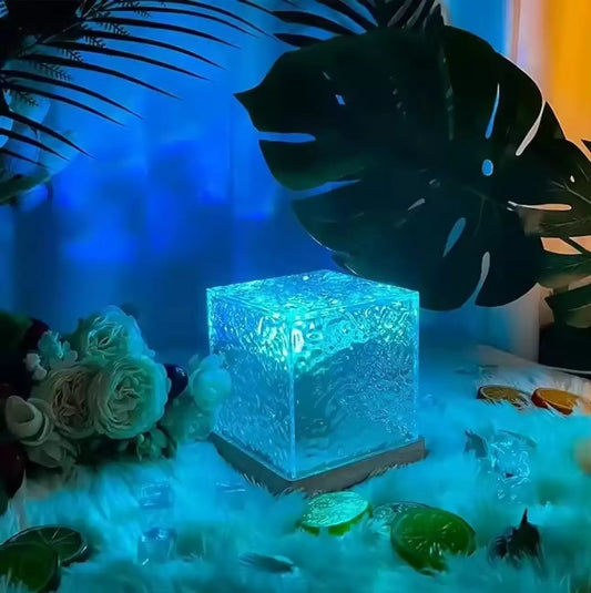 Ocean Wave Lamp | RGB Crystal Light for Relaxation & Home Decor