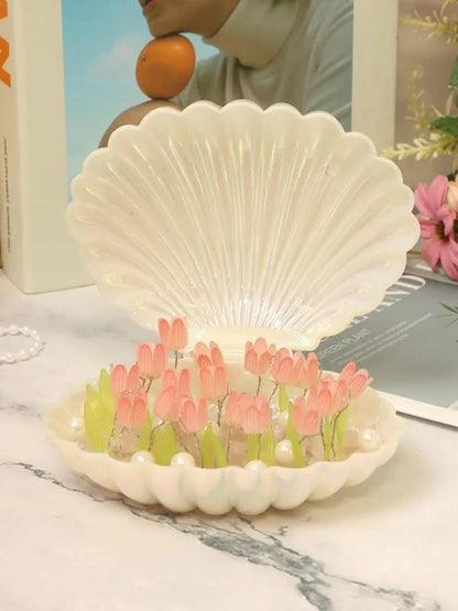 DIY Pearl Tulip Lamp | Elegant Night Light for Eternal Charm 🌷✨