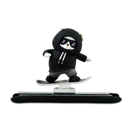 Skateboarding Bear Car Decor | Fun Car Interior Decoration | Cute Dashboard Ornament