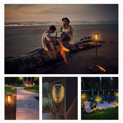 Solar Flame Flickering Lamp Waterproof - Zadon