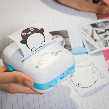 Pocket Mini Printer - Portable Wireless Inkless Hand Printer | Bluetooth Thermal Printer