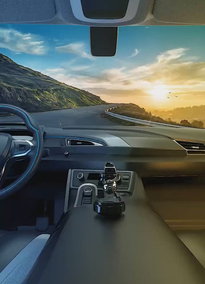 Solar Powered Levitating Car Air Freshener | Automatic 360° Rotation | Luxury Solar Car Perfume