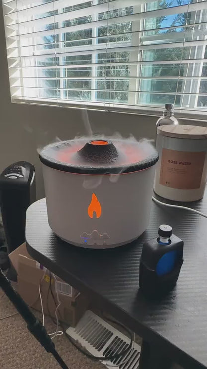 Ultrasonic Volcano Flame Diffuser