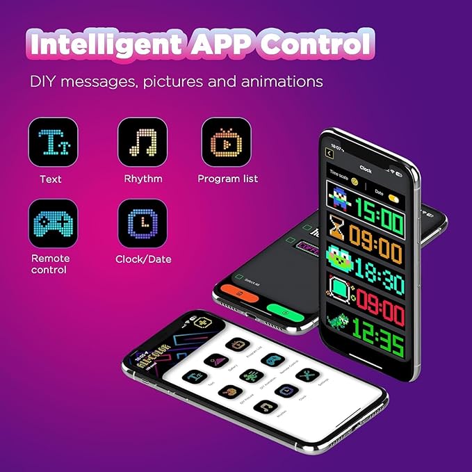 Flexible LED Matrix Pixel Display - App Controlled