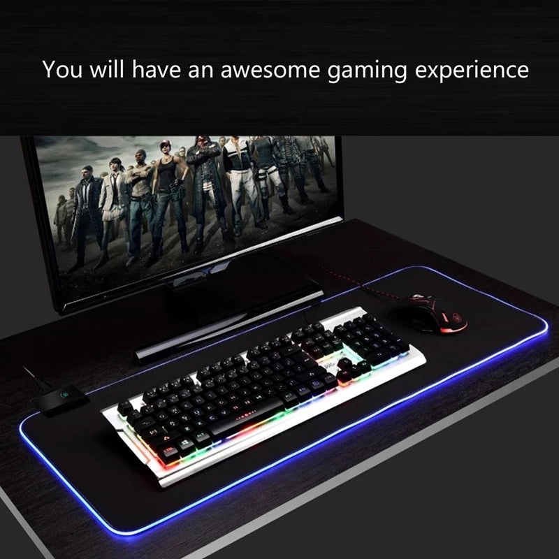 RGB Gaming Mouse Pad | LED Light-Up Mat for Gamers 🎮✨