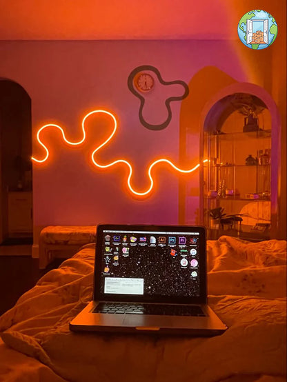 Smart Neon Strip Light – RGB LED Rope with App & Remote Control (5 M) 🎵✨