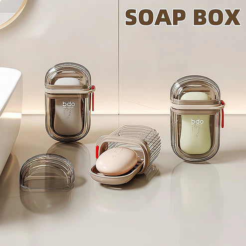 Transparent Travel Soap Box | Compact, Leak-Proof, Eco-Friendly Portable Soap Case