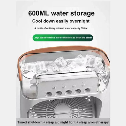 Portable AC Cooling Fan ❄️ | 5-in-1 Mini Air Conditioner & Humidifier