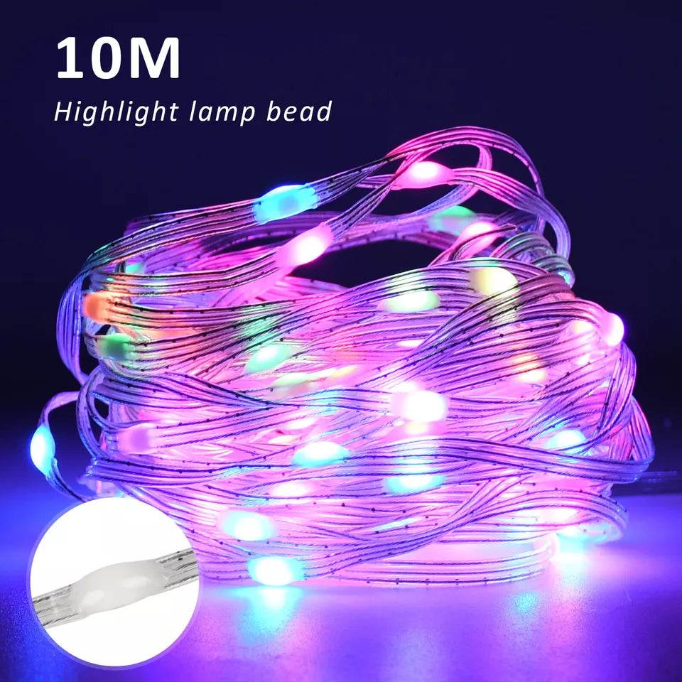 Smart Fairy String Light 10M | RGB Music-Sync LED Lights for Home & Events