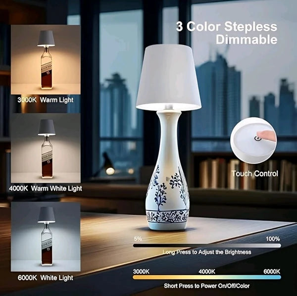 Wireless Bottle Lamp | Transform Any Bottle into an Elegant LED Light 💡🍷