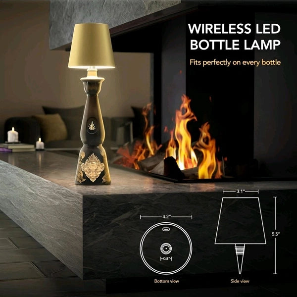 Wireless Bottle Lamp | Transform Any Bottle into an Elegant LED Light 💡🍷