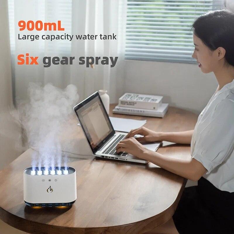 Dynamic Music Ultrasound Flame Air Humidifier - Zadon